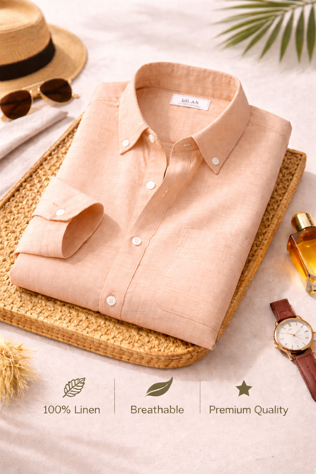Men's Essential Linen Shirt Combo – 4 Piece Premium Half Sleeve Shirt Collection